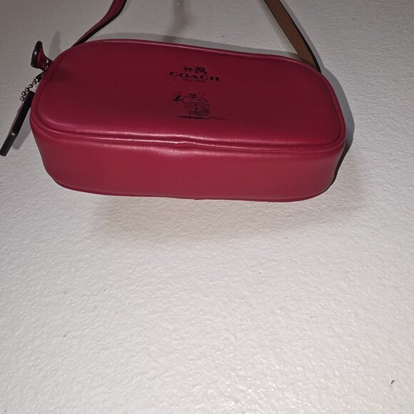 Coach x Peanuts Snoopy Red Leather Mini Crossbody Bag NWOT Rare Limited Edition - Picture 15 of 16